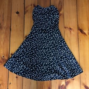 Shein | Black with white heart dress